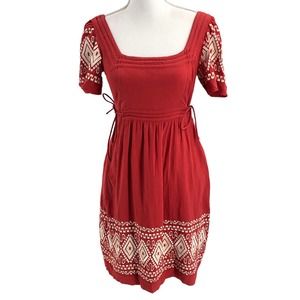 Yoanna Baraschi Anthropologie Womens Size XS Bohemian Embroidered Dress